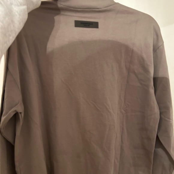 mockneck essentials long sleeve - taupe - Picture 3 of 3
